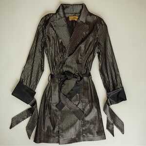 TRIPP NYC Satin Belted Blazer Dress